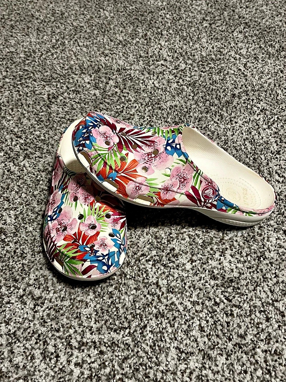 Crocs Freesail Clog Floral White & Pink - Picture 4 of 7